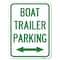 Signmission Boat Trailer Parking With Bidirectional Arrow Symbol Rust Proof Parking, A-1824-24296 A-1824-24296 - alternate 1